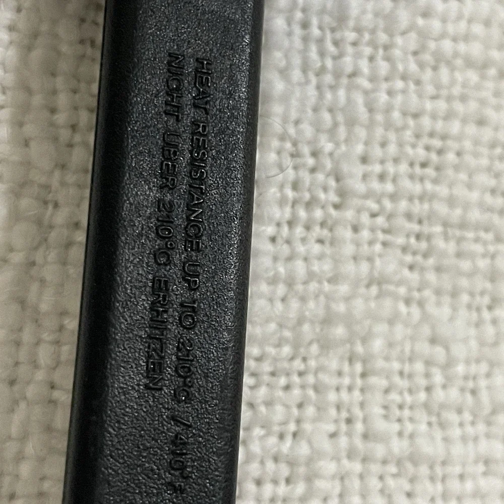 Vintage‎ Ecko Slotted Wide Turner Spatula White Handle Black Nylon Flipper